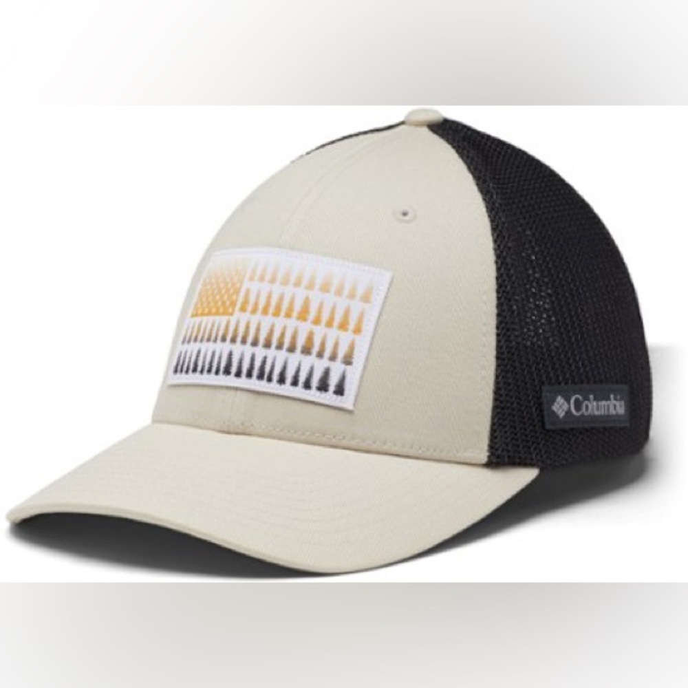 Columbia PFG Mesh Tree Flag Trucker Fishing Hunting Hiking Camping Pine Tree Rei